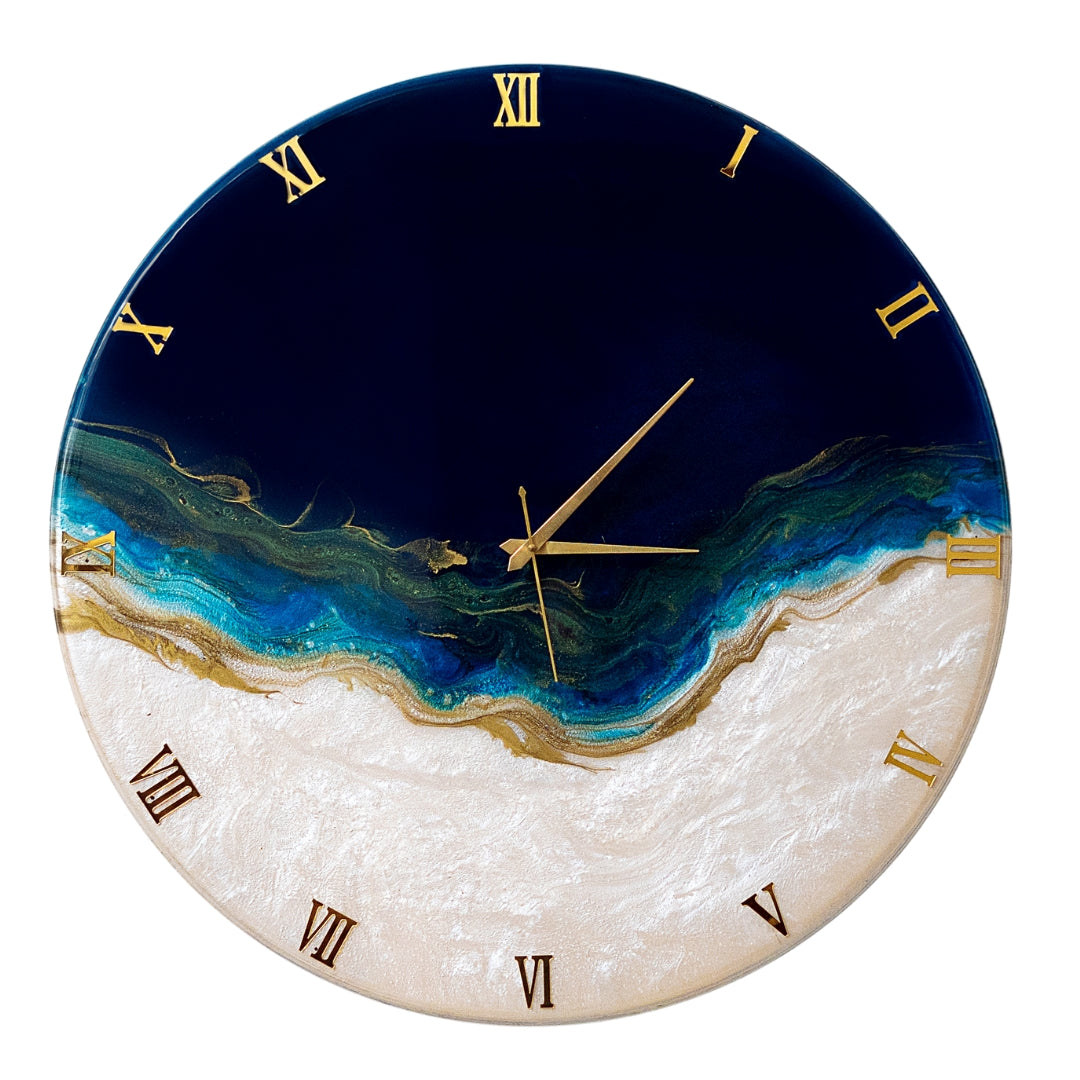 Ticking Thunder Clock Regular Size 17.5 Inches (Royal Blue)