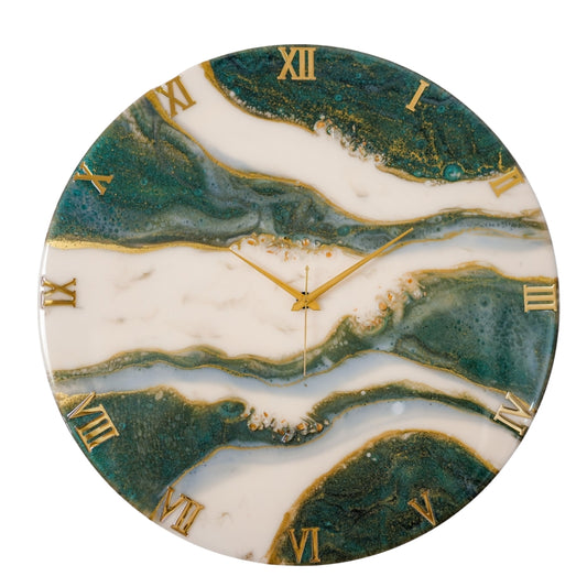 Olive Medium Size Silent Clock 17.5 Inches