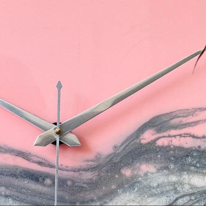 Blush Pink Silent Clock 27 Inches