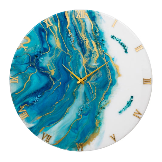 Neptune Resin Clock 17.5 Inches
