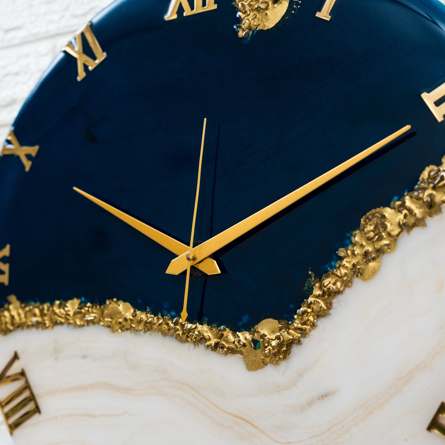 The Blue Peak Resin Clock 17.5 inches