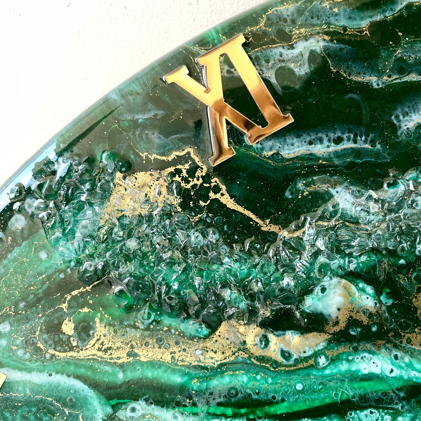 Green Desert Silent Clock 17.5 inches
