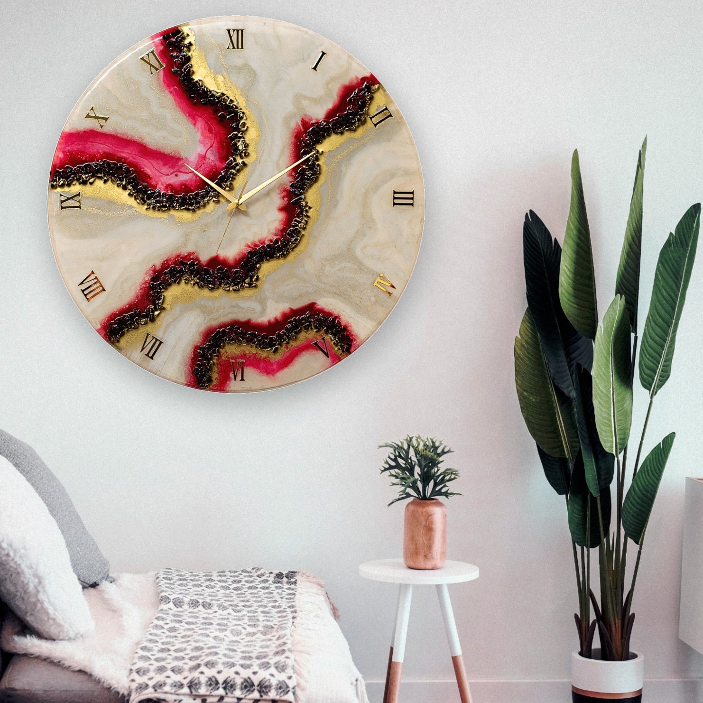 Cherry Slush Wall Clock 27 Inches