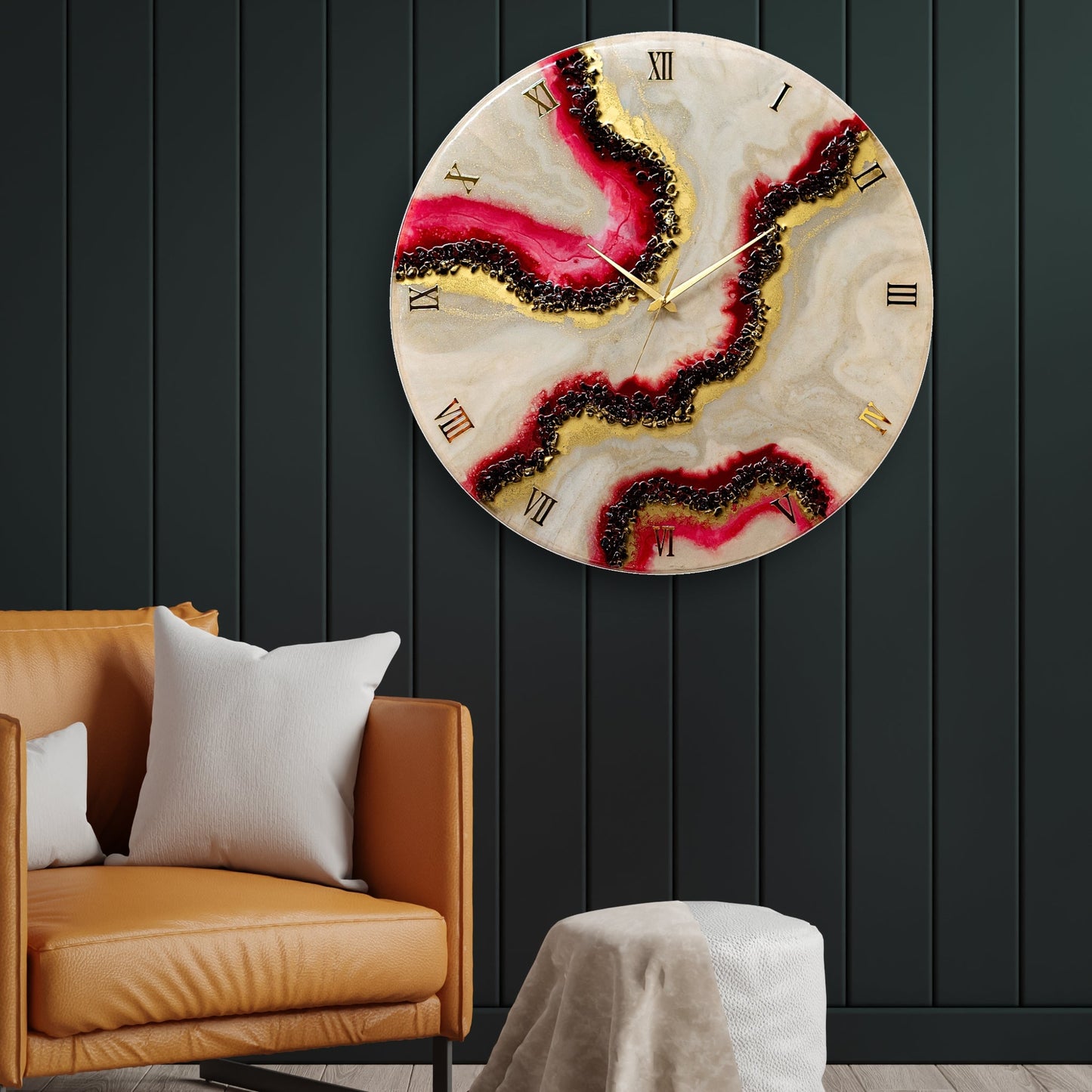 Cherry Slush Wall Clock 27 Inches