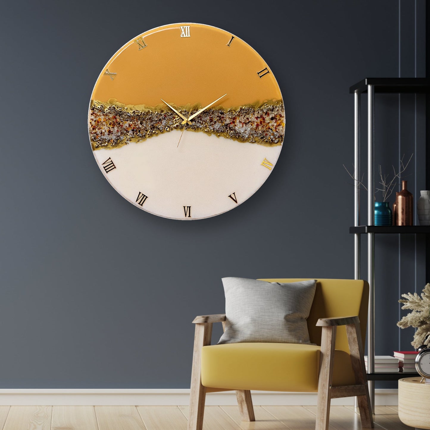 The Crown Wall Clock 27 Inches