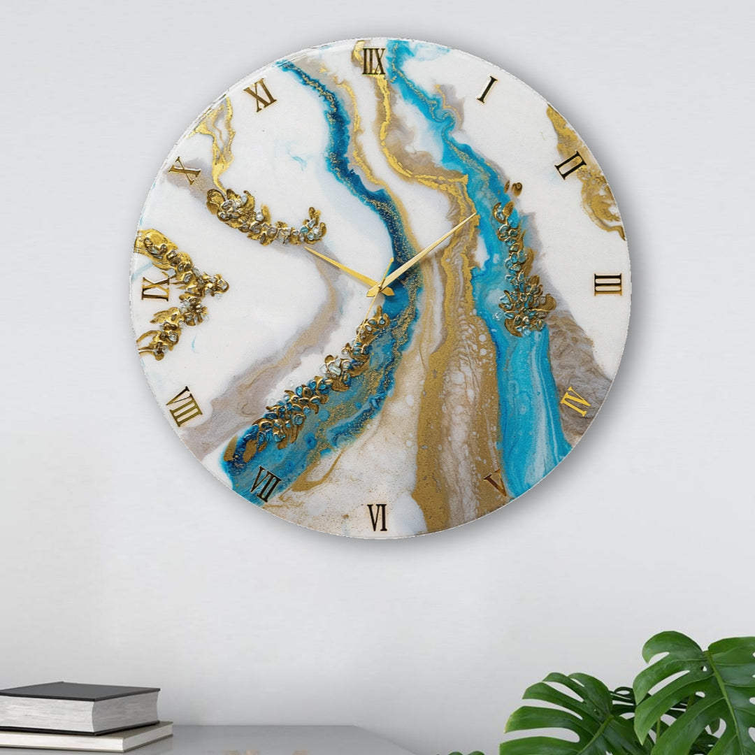 Calm Rivers Silent Wall Clock 27 Inches