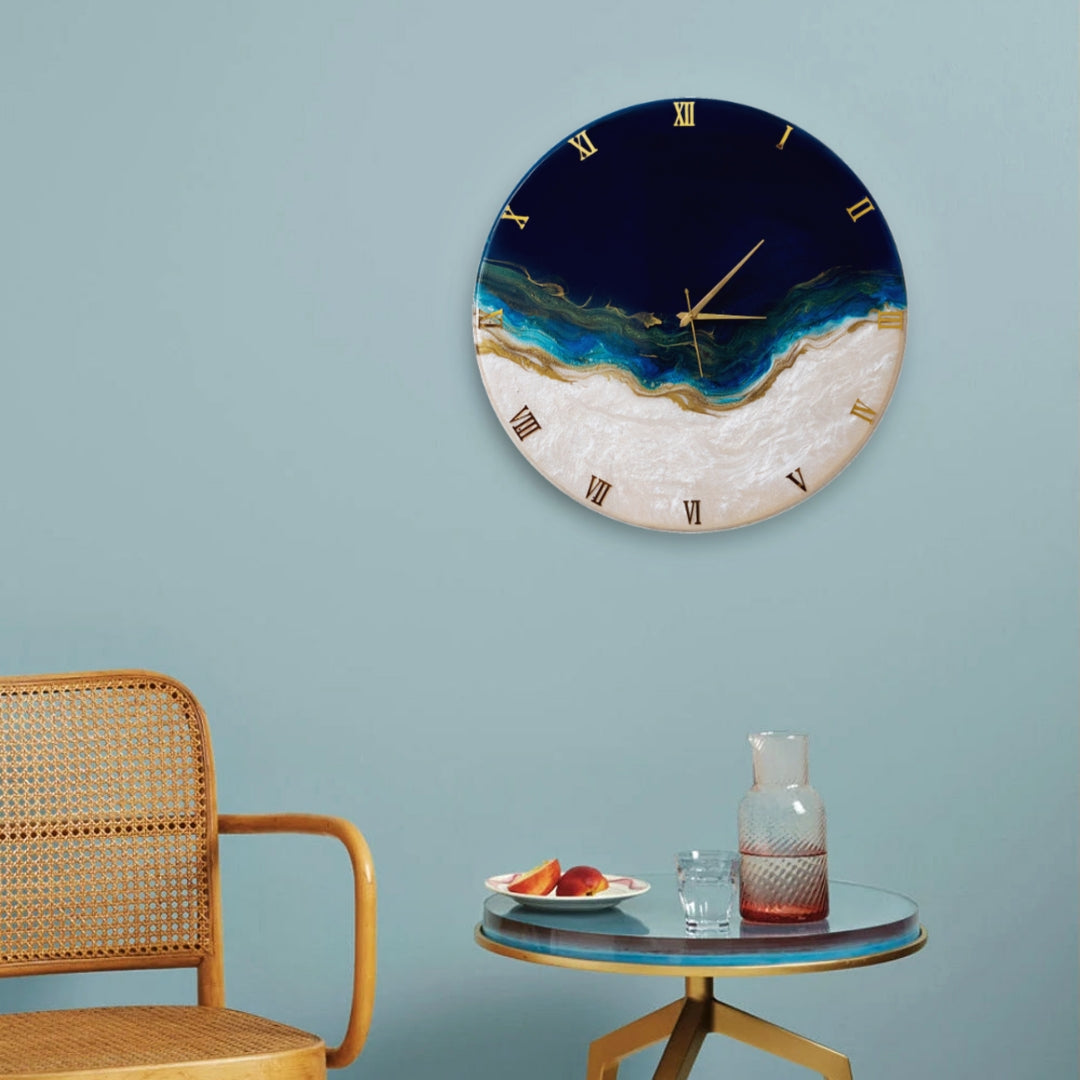Ticking Thunder Clock Regular Size 17.5 Inches (Royal Blue)
