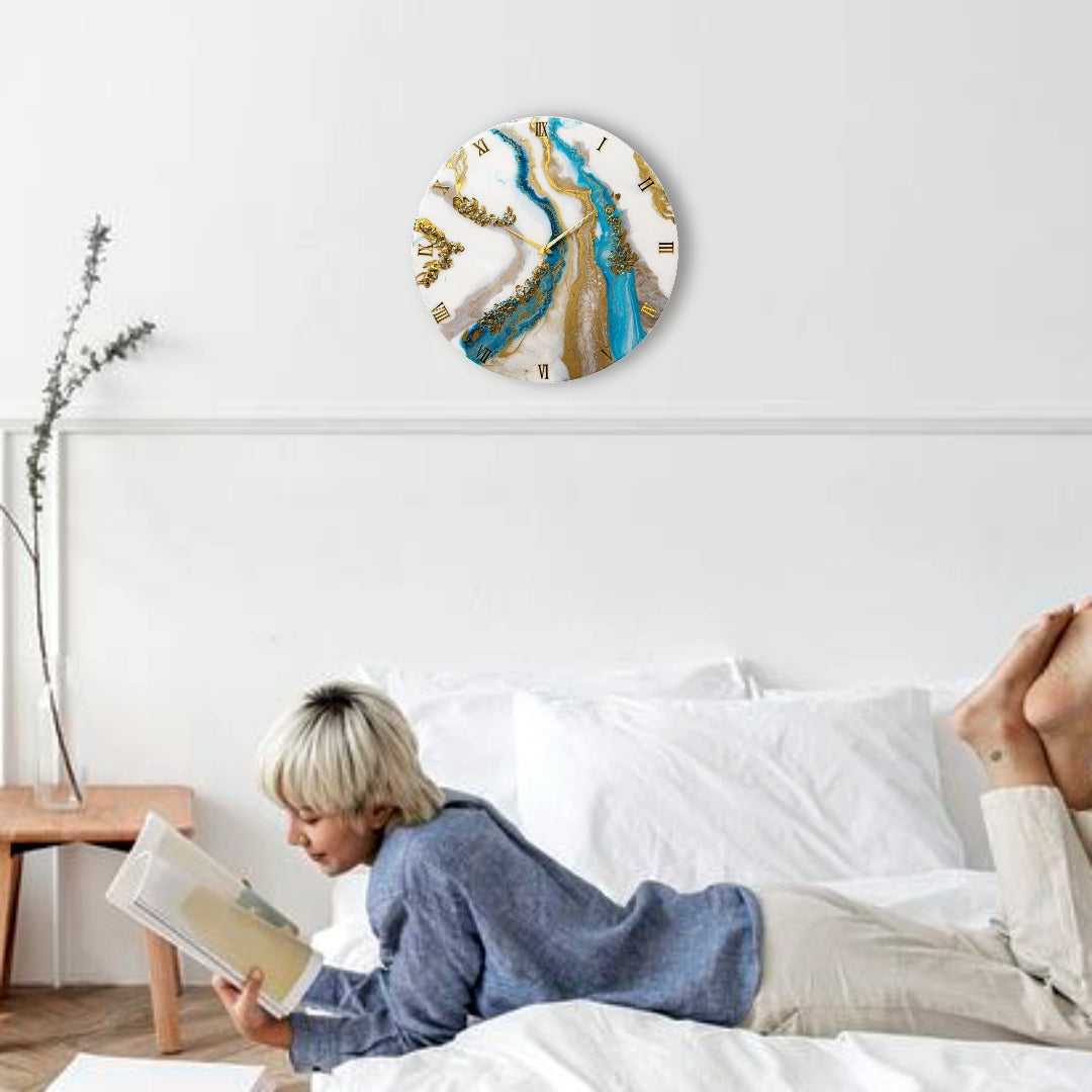 Calm Rivers Clock Regular Size 17.5 Inches
