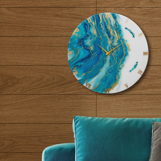 Neptune Resin Silent Wall Clock 27 Inches