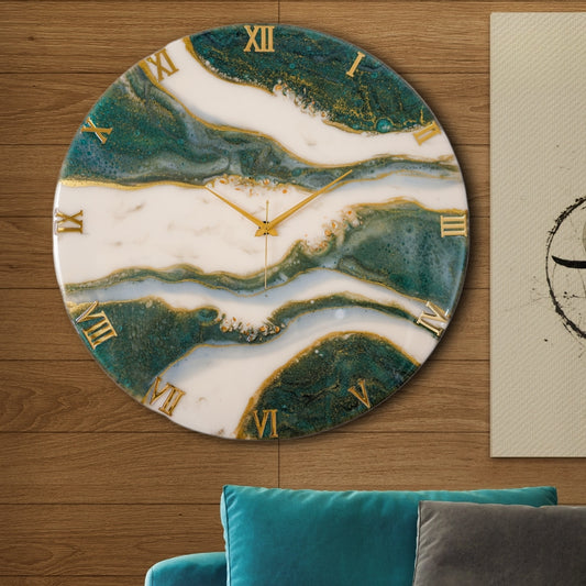 Olive Large Silent Wall Clock 27 Inches