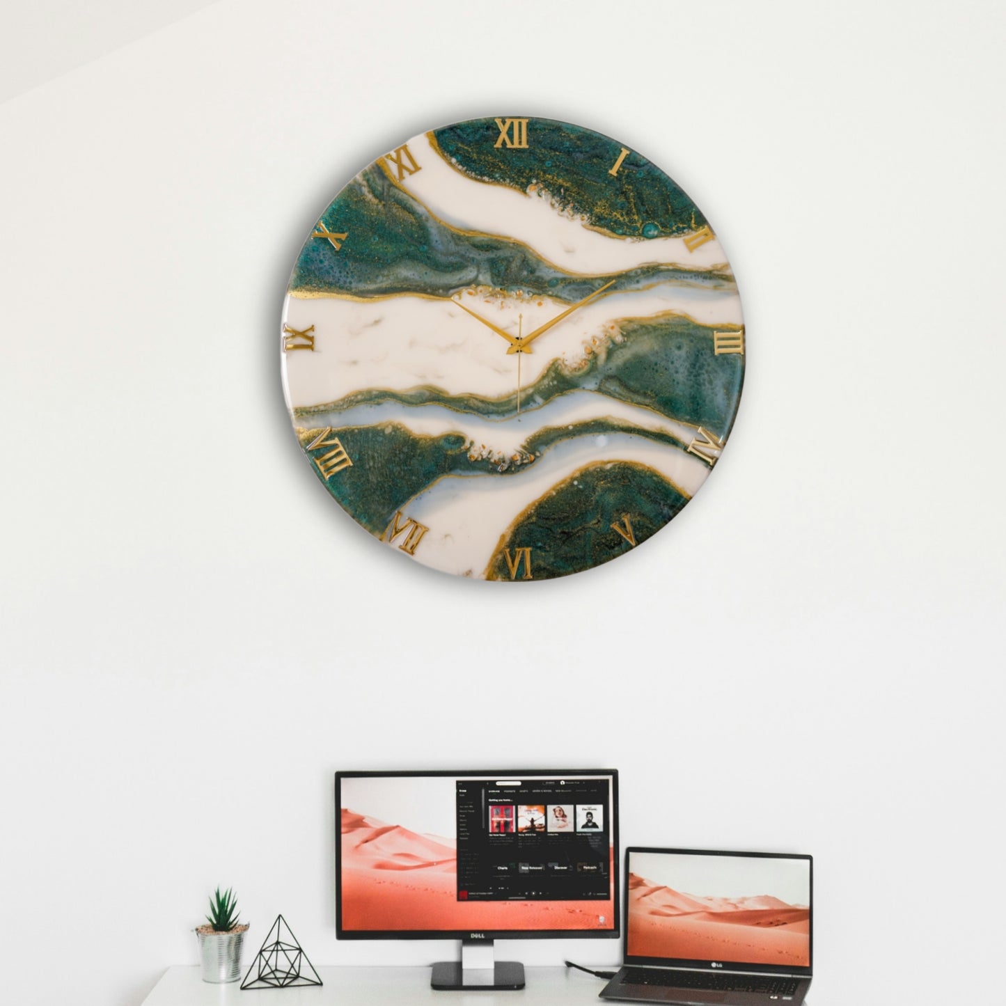 Olive Large Silent Wall Clock 27 Inches
