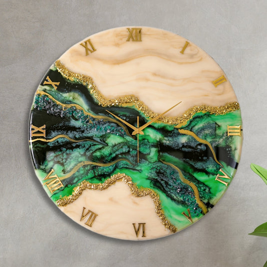 Green Pond Silent Wall Clock 27 Inches