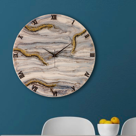 Black & White Desert Silent Wall Clock 27 Inches