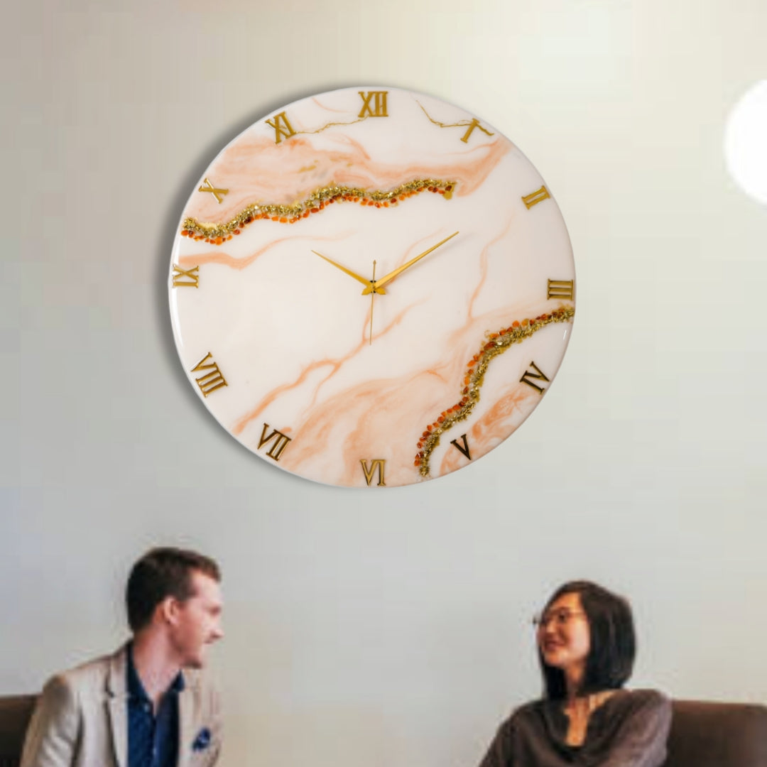 Flames Large Silent Wall Clock 27 Inches