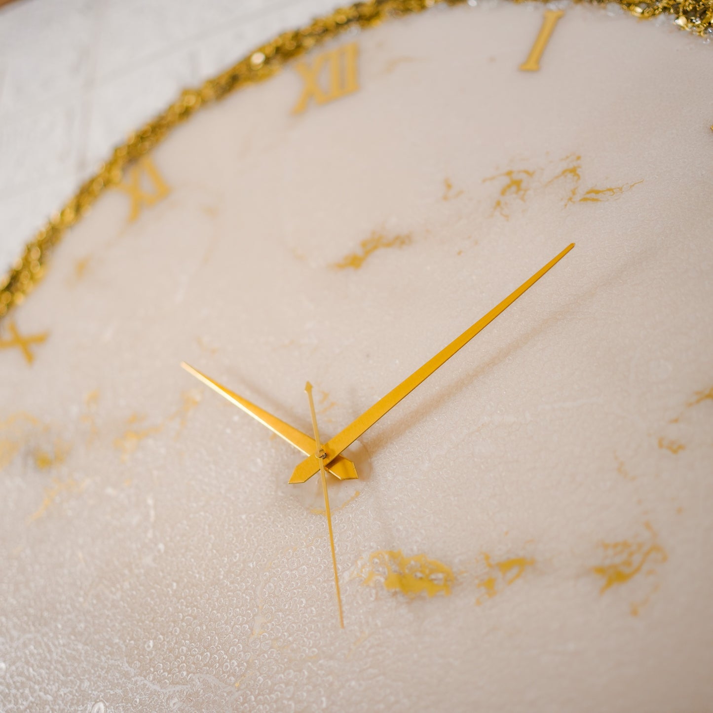 Golden Ring Silent Wall Clock 27 Inches