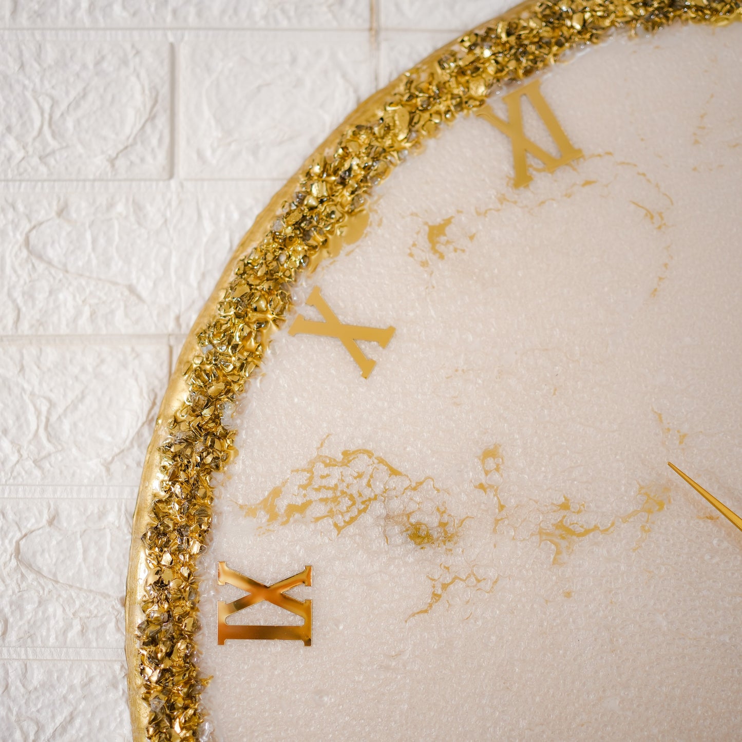 Golden Ring Silent Wall Clock 27 Inches
