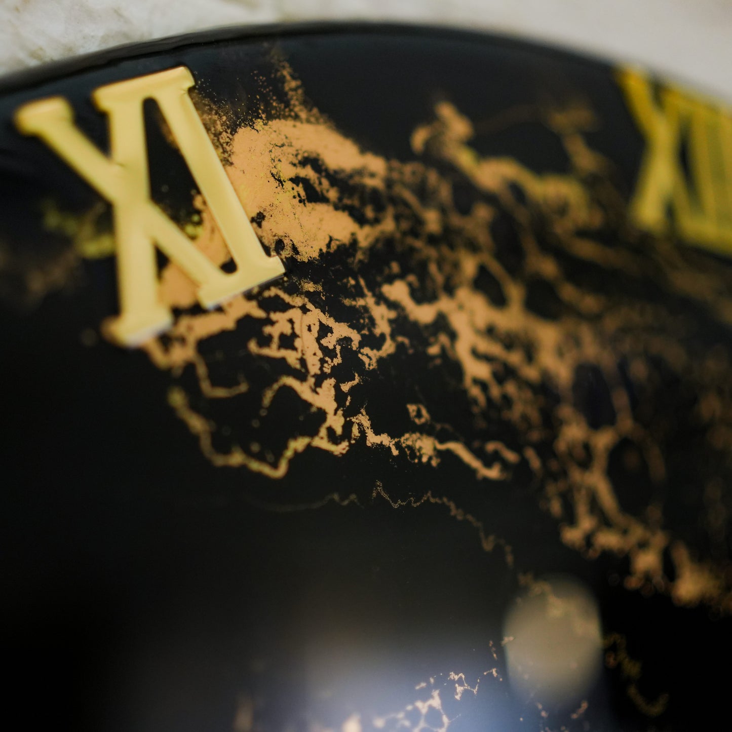 Black Desert Medium size Silent Clock 17.5 Inches
