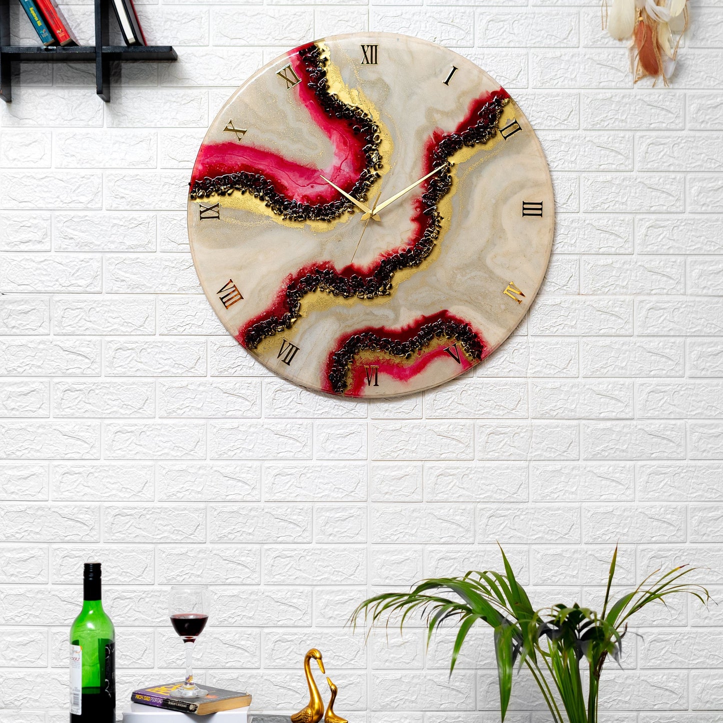 Cherry Slush Wall Clock 27 Inches