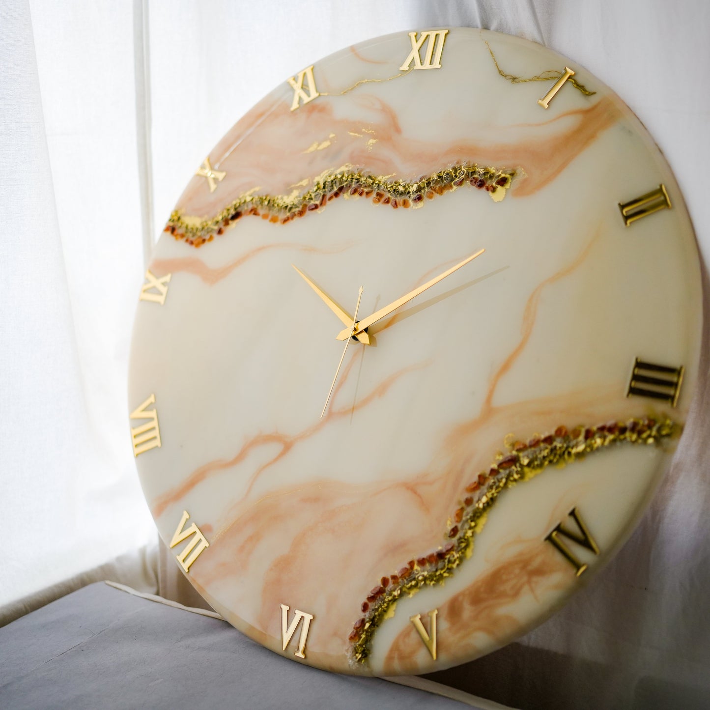 Flames Large Silent Wall Clock 27 Inches