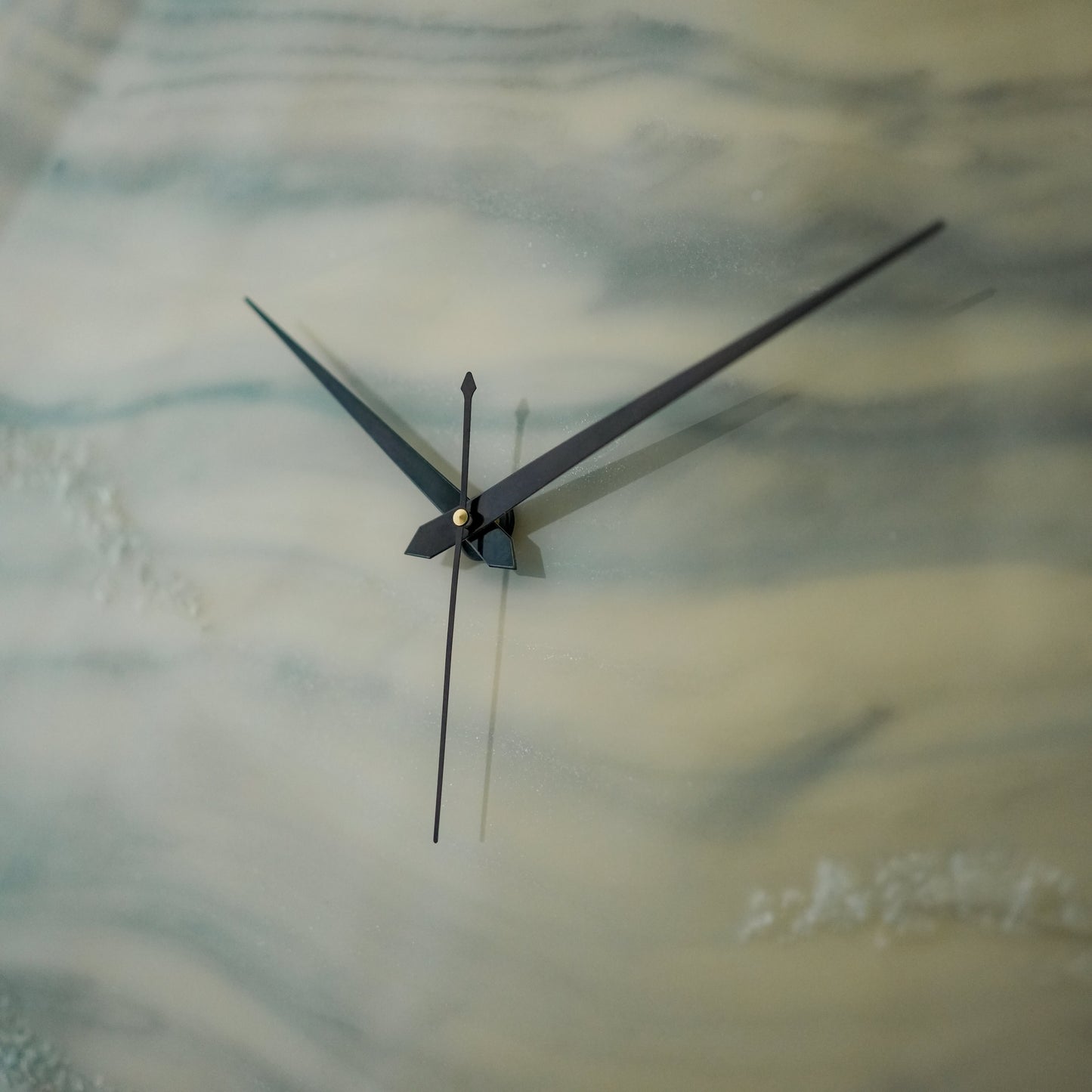 Silver Desert Silent Wall Clock 27 Inches