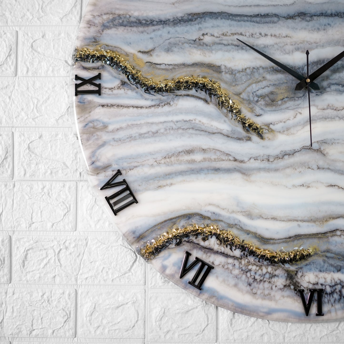 Black & White Desert Silent Wall Clock 27 Inches