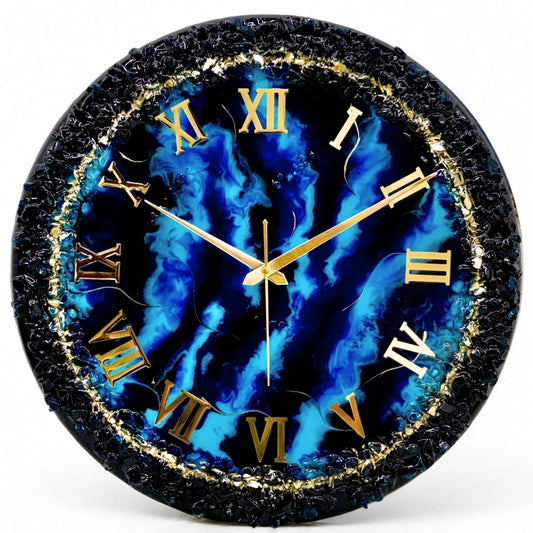 Blue Thunder Silent Clock 17.5 Inches