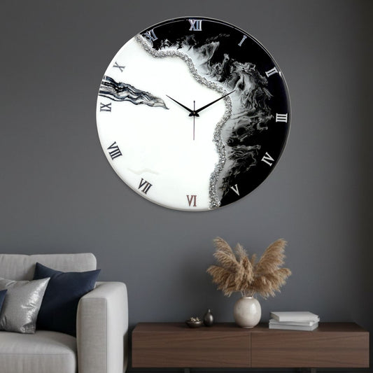 Smoke Silent Clock 27 Inches