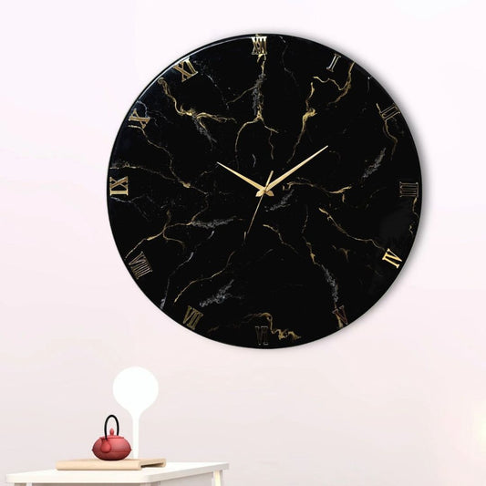 Black Lighting Finish Wall Clock 27 Inches