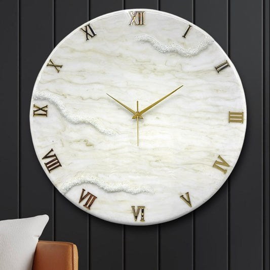Golden Large Silent Wall Clock 27 Inches
