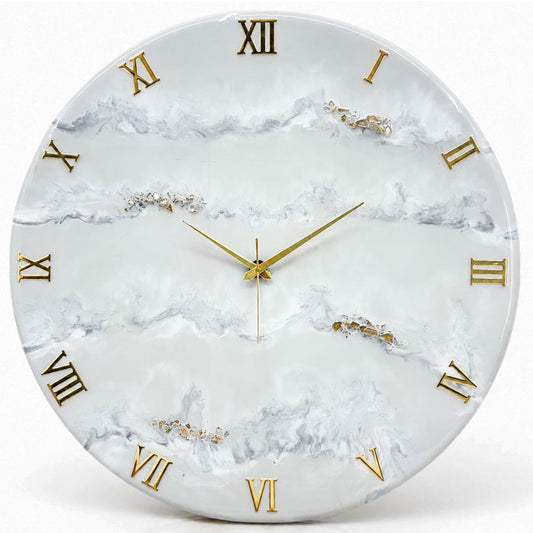 Cloud Veil Clock 17.5 inches