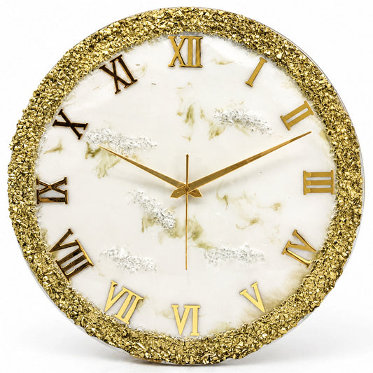 Golden Ring Clock 17.5 Inches