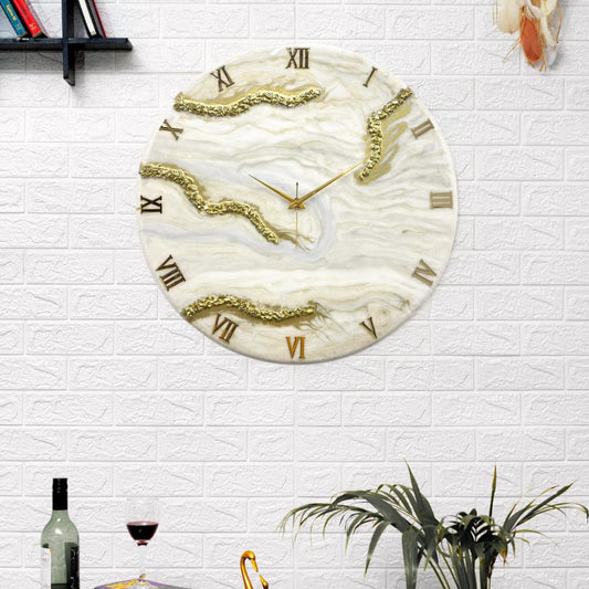 Creamy Desert Silent Wall Clock 27 Inches