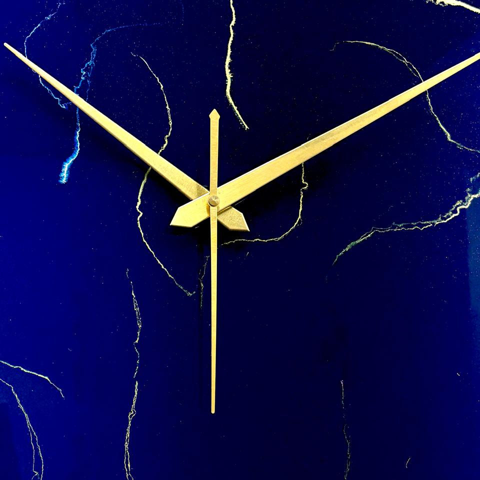 Blue Storm Medium Size Silent clock 17.5 Inches