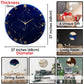 Blue Storm Silent Resin Wall Clock 27 Inches