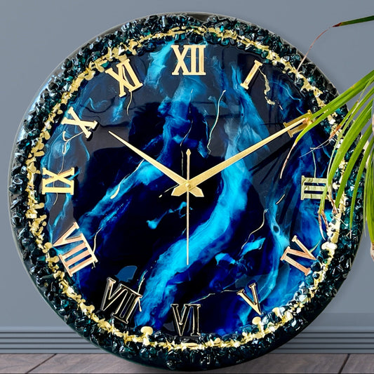 Blue Thunder Silent Clock 17.5 Inches