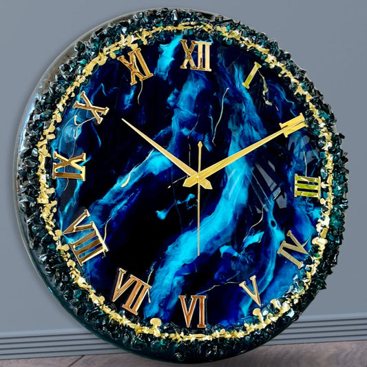 Blue Thunder Silent Clock 17.5 Inches