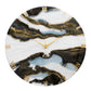 Black Falls Handmade Resin Clock 17.5 Inches
