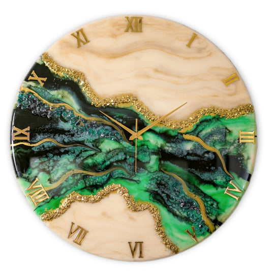 Green Pond Large Silent Wall Clock