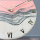 Blush Pink Silent Clock 17.5 Inches