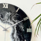 Black Fire Silent Clock 27 Inches