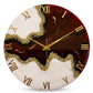 Maroon Stunner  Silent Clock 17.5 Inches