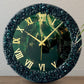 Dark green Silent Clock 27 Inches