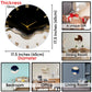 Ticking Thunder clock 17.5 Inches BLACK WHITE