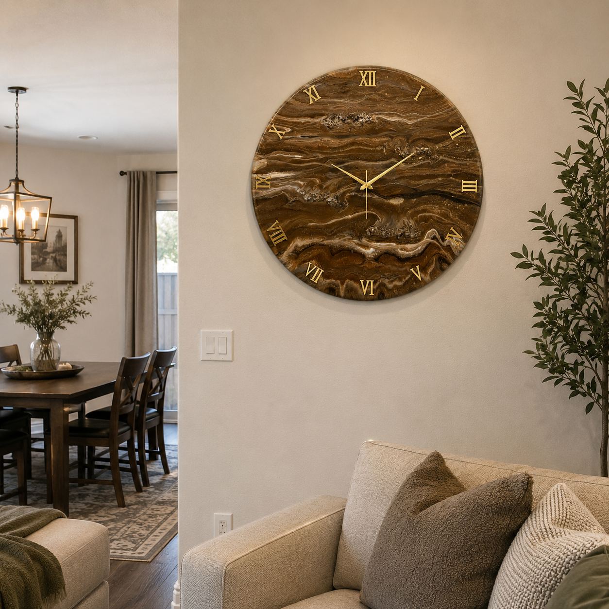 EarthStone Clock 27 inches