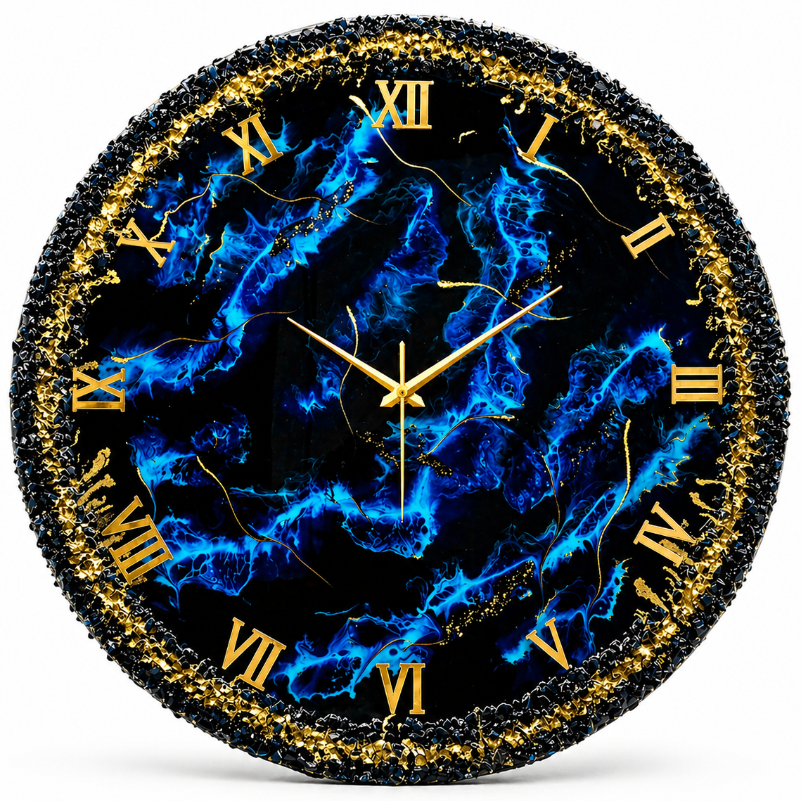 Blue Thunder Silent Clock 17.5 Inches