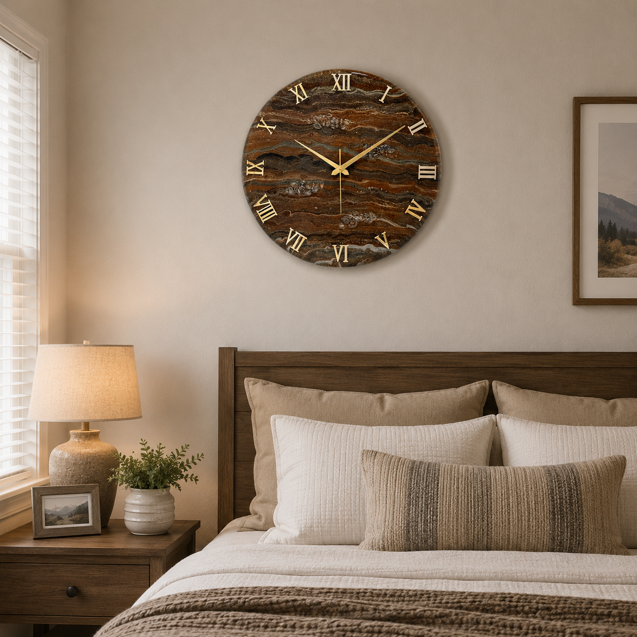 Earthstone Clock 17.5 inches