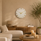 Golden Medium Size Silent Clock 17.5 Inches