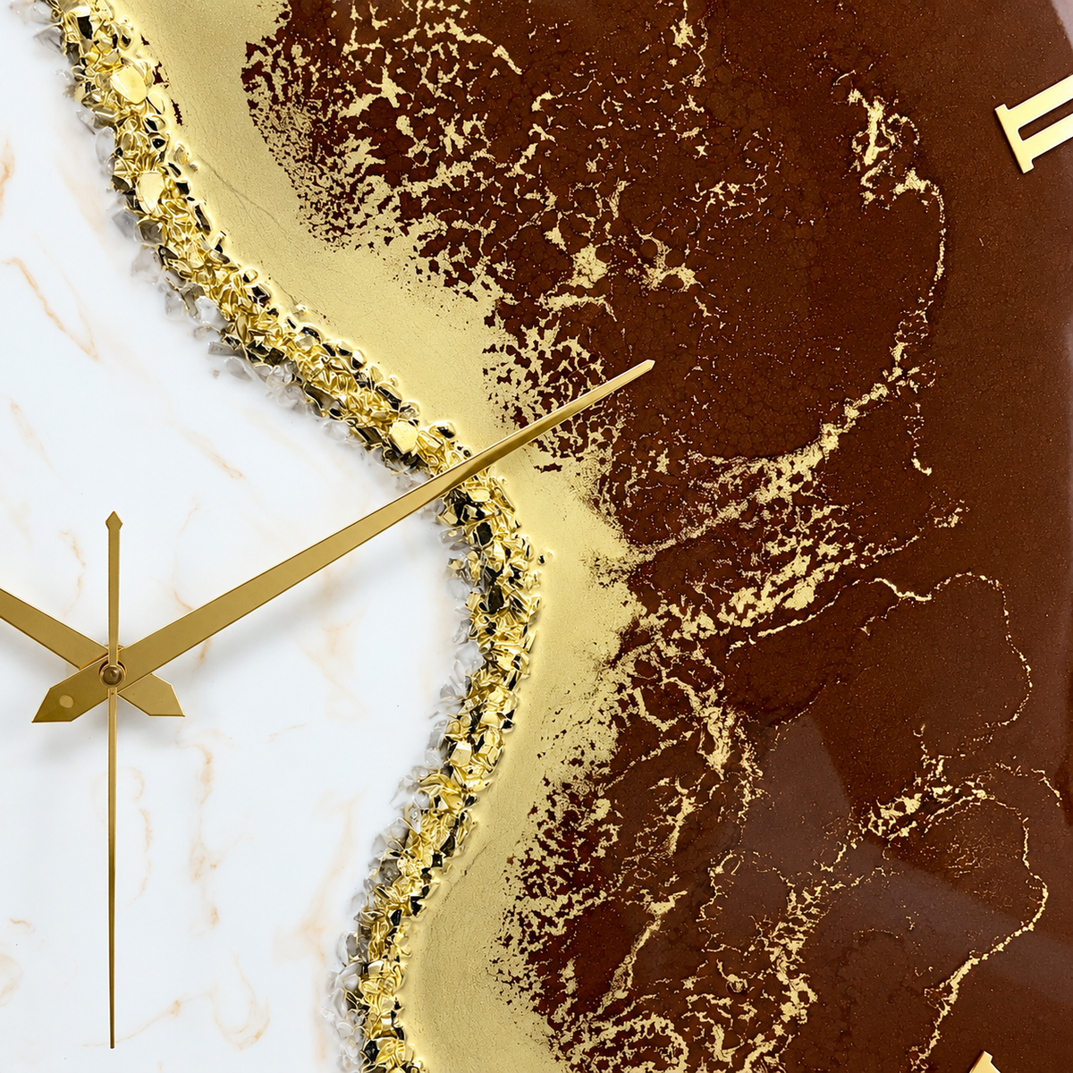 Caramel Gold Clock 27 inches