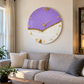 Purple Stone Clock 27 inches