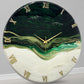 Green Eclipse Silent Clock 27 Inches